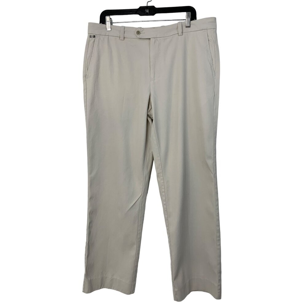 Tommy Bahama Mens Beige Silk Vacay Pants Size 36 x 31 New Flat 8009